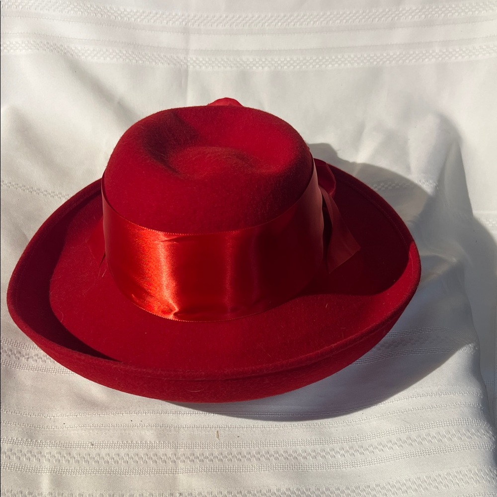 Elegant Red Women's Hat